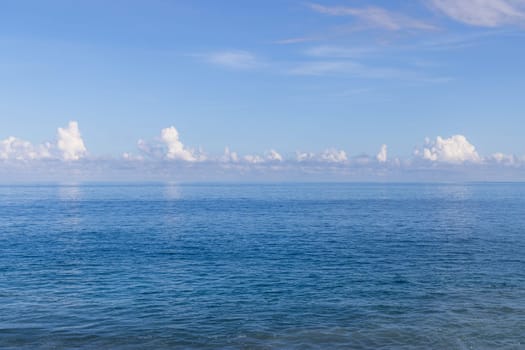 Blue sea ocean and the sky