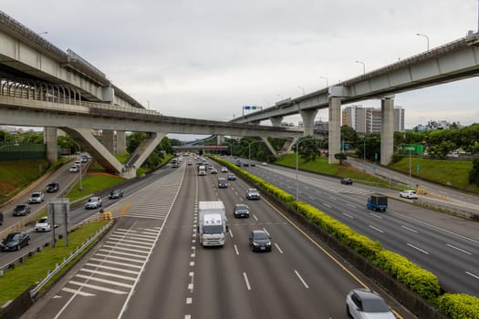 Lin Kou, Taiwan, 15 June 2022: National Highway number one in Taiwan