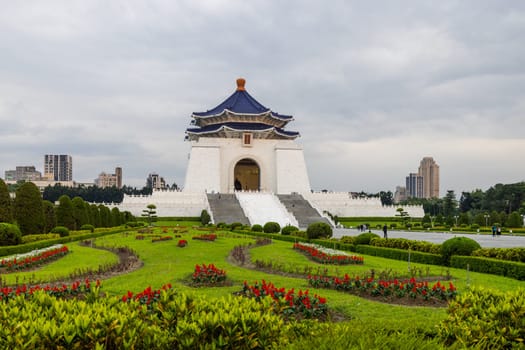 Taipei, Taiwan 17 March 2022: Chiang Kai shek Memorial Hall in Taiwan