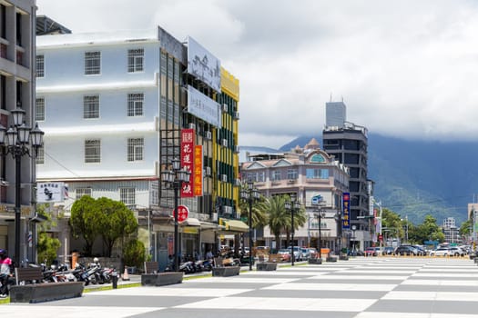 Taiwan 14 August 2023: Hualien downtown city in Taiwan