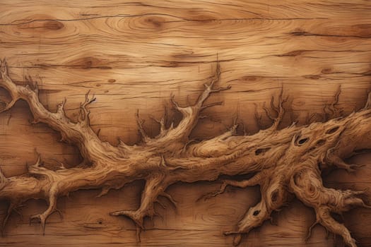 Rustic wood twig. Stump creative. Generate Ai