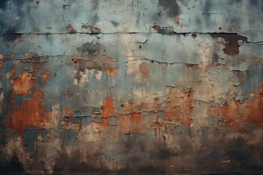 Rusty patchwork vintage wall. Arabic wall. Generate Ai