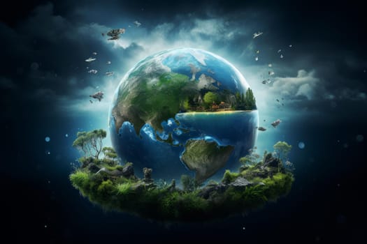 Save planet earth. Save nature. Generate Ai