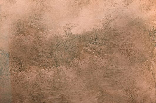 Grunge-style background texture with streaks and brown spots in close-up