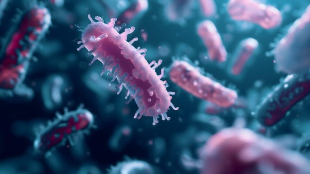 bacterium rod monoculture Escherichia coli. Neural network generated in January 2024. Not based on any actual scene or pattern.