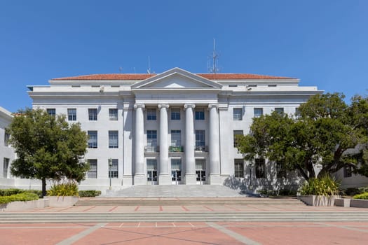 Oakland, USA - May 18, 2022: historic university building in Oakland, USA.