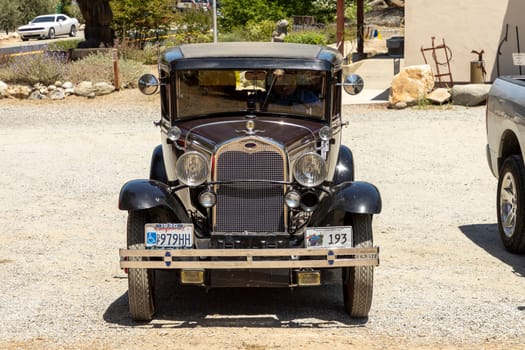 Three Rivers, USA - May 21, 2022: Old classic Ford model A car (1927-31) ready to drive.