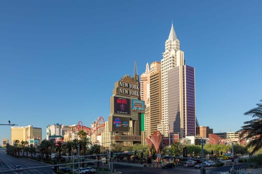 Las Vegas, USA - May 25, 2022: New York Hotel and Casino in Las Vegas, Nevada, USA