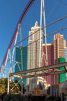 Las Vegas, USA - May 25, 2022: New York Hotel and Casino in Las Vegas, Nevada, USA