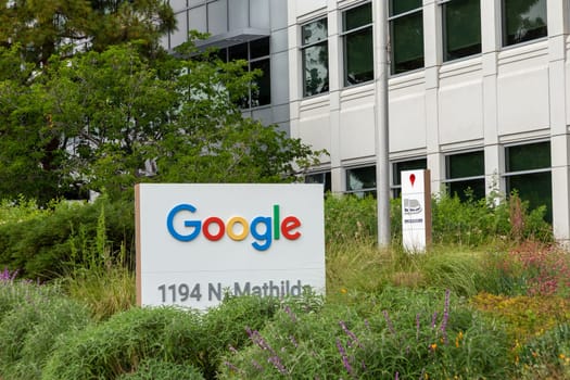 Sunnyvale, California, USA - June 5, 2022: Google Cloud sign is displayed at Google campus in Silicon Valley.