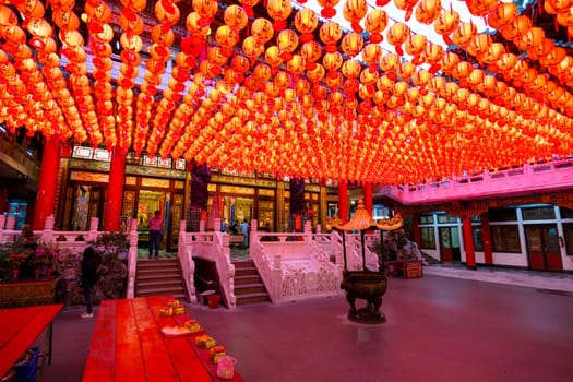 Taiwan 01 February 2024: Sunfong Temple in Kaohsiung of Taiwan