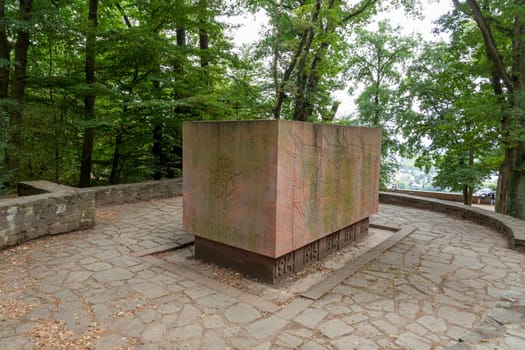 Wiesbaden, Germany - August 18, 2022: War memorial to fallen German soldiers in the First World War, on Neroberg a hill to the north of Wiesbaden.