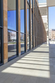 Wiesbaden, Germany - April 4, 2023: RheinMain Congress Center in Wiesbaden, Germany