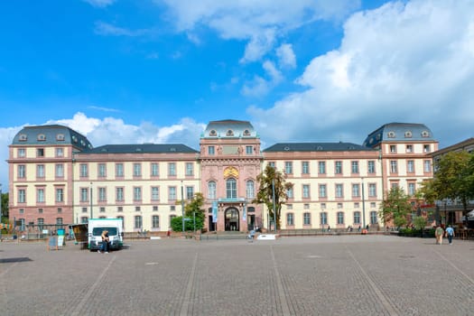 Darmstadt, Germany - September 13, 2023:old city Castle in Darmstadt, Germany.