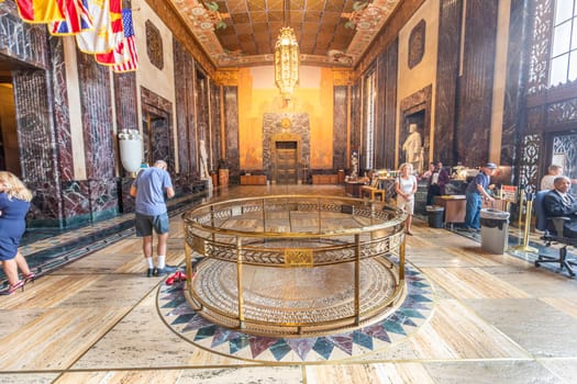 Baton Rouge, USA - October 23, 2023: inside the state capitol building in Baton Rouge, USA.