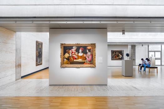 Fort Worth, Texas - November 5, 2023: The Kimbell Art Museum is located in the cultural district and host European Old Masters and traveling art exhibitions in Ft Worth, Texas, USA