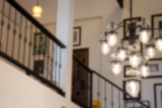 Interior inside of  vintage thai house, stock photo