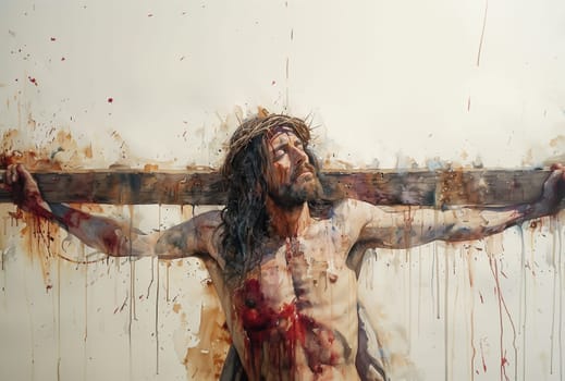 Crucifixion and resurrection of Jesus Christ at Easter, belief, faith and religion, christianity, Jesus on the cross, good friday
