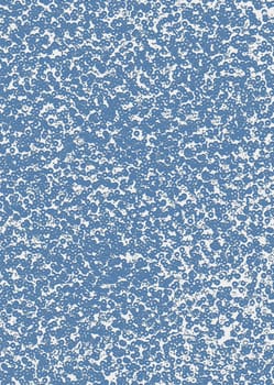 Abstract decorative background texture of rounded blue particles with a hole in the center close-up view from above