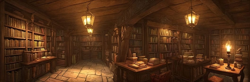 Step into the Enchanted Bookshop Nestled in a magical alley, its shelves hold antique books in candlelight Shadows dance on ancient tomes. Discover the wonders. Generative AI