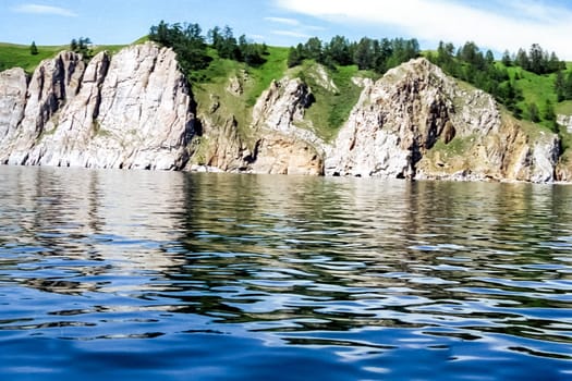 Nature of Baikal, Landscape of the shores of lake Baikal
