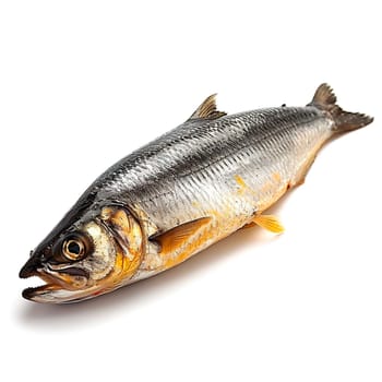 Herring on a white isolated background AI generated image