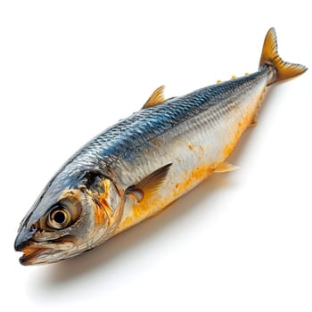 Herring on a white isolated background AI generated image