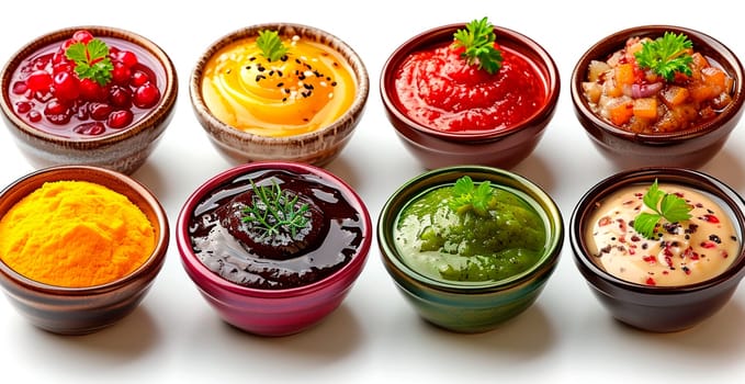 Various sauces and spices AI generated image