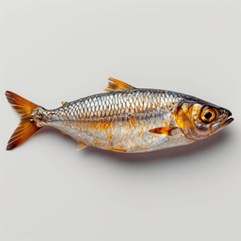 Herring on a white isolated background AI generated image