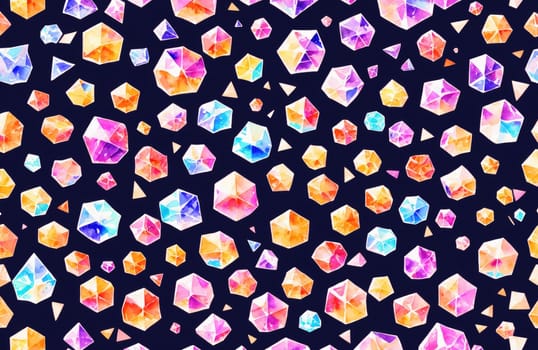 watercolour style, seamless, gem, crystal, gems, crystals, design, prints, texture