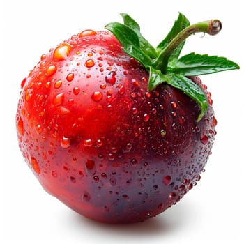 Tamarillo, exotic fruit on white isolated background AI generated image