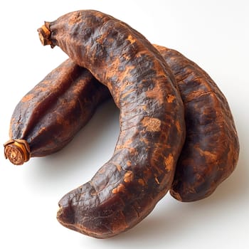 Tamarind on white isolated background AI generated image