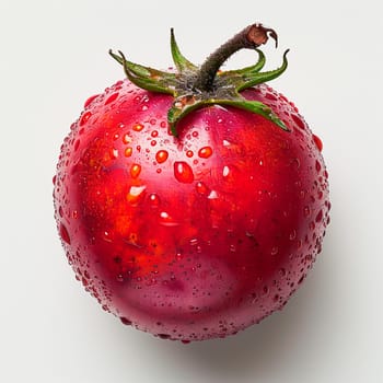Tamarillo, exotic fruit on white isolated background AI generated image