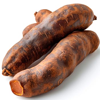 Tamarind on white isolated background AI generated image