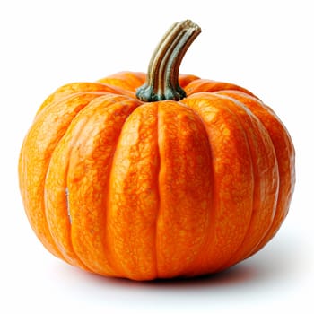Studio shot of a beautiful decorative pumpkin on a clean white isolated background AI generated image