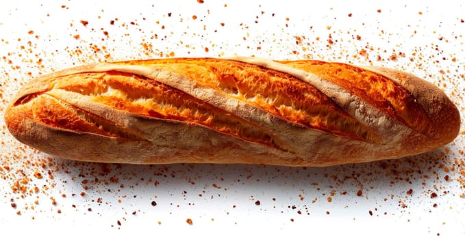 French baguette, bread and flour product AI generated image