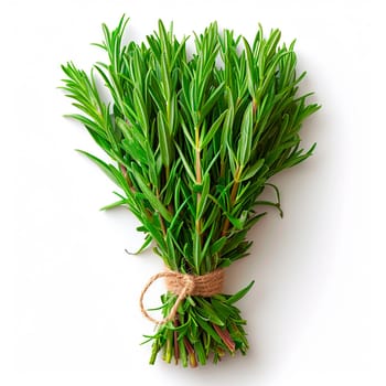 Tarragon spice on white isolated background AI generated image