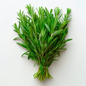 Tarragon spice on white isolated background AI generated image