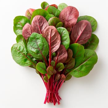 Sorrel on a white isolated background AI generated image