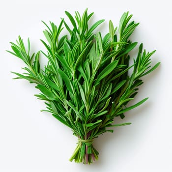 Tarragon spice on white isolated background AI generated image