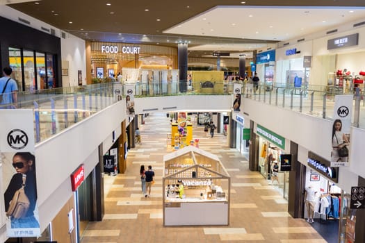 Taiwan 03 October 2023: Interior of Mitsui Outlet park in Taiwan