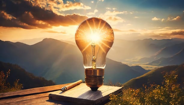 Bright idea and creative thinking