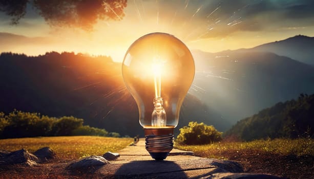 Bright idea and creative thinking
