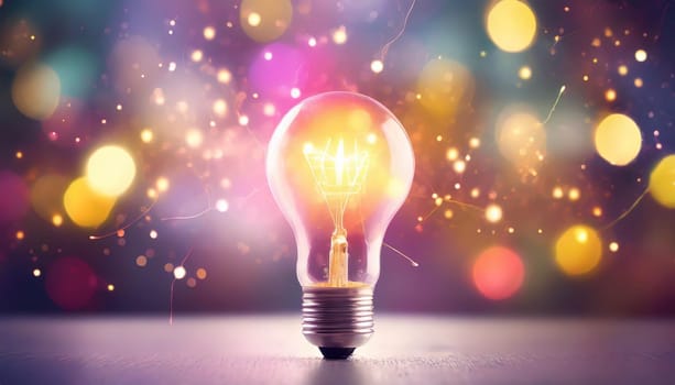 Bright idea and creative thinking