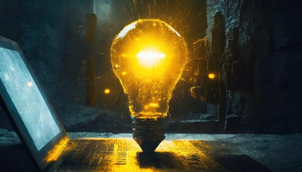 Bright idea and creative thinking