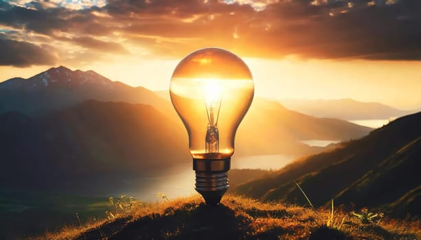 Bright idea and creative thinking