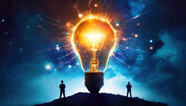Bright idea and creative thinking