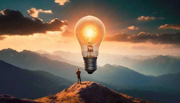 Bright idea and creative thinking