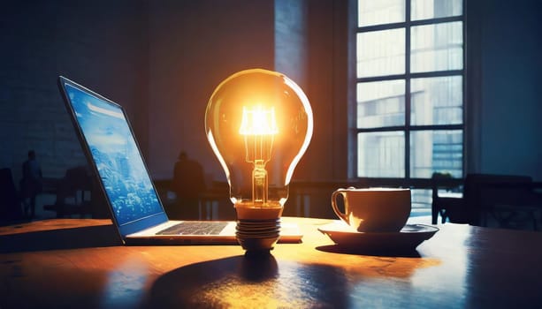 Bright idea and creative thinking