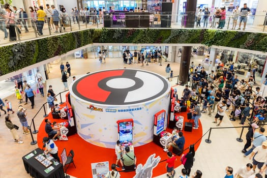 Taiwan 08 October 2023: Pokemon go event in Mitsui Outlet park at Linkou of New Taipei City of Taiwan